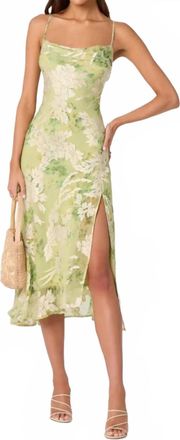 Astr Gaia Dress In Green