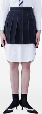 Thom Browne Minigonna plissé - Blu