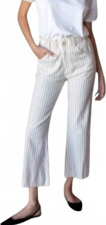 Emerson Fry Johnny Sailor Pant In Tan/white Stripe