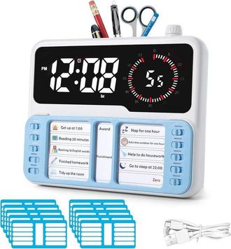 OEM Timer Visivo Per Bambini - Strumento Di Gestione Del Tempo Per Autismo E Adhd Con Allarme Digitale - Timer Pomodoro - Tabella Di Pianificazione Delle 