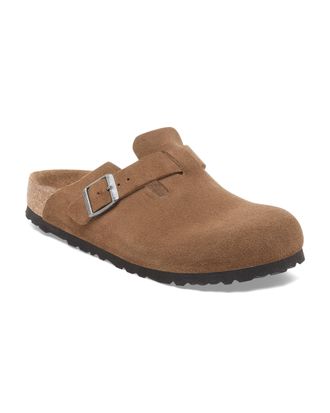 Birkenstock Boston Houtjes in Tan