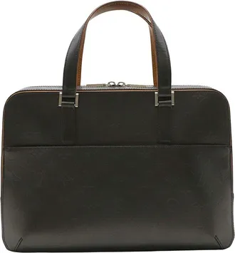 Louis Vuitton Black Monogram Canvas Mat Malden Briefcase (Authentic Pre-Loved)