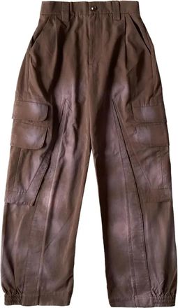 Namesake sprayed-effect cargo pants - men - Fabric - M - Brown