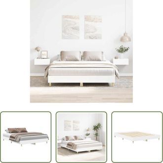 vidaXL Letto con base a doghe - Giroletto senza Materasso Bianco 140x200 cm Legno Multistrato