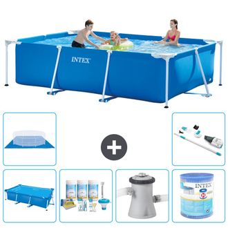 Intex Piscina Con Estructura Rectangular - 300x200x75 Cm - 7-piezas S30226