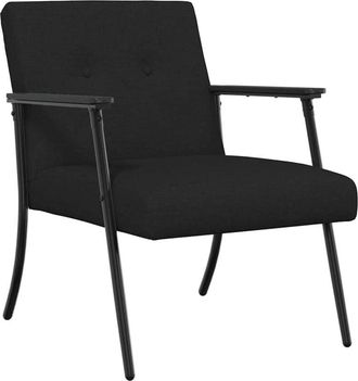 vidaXL Armchair Black 59 x 75 x 78 cm Fabric vidaXL