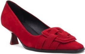 Aquatalia Aloha Pump in Cherry Suede at Nordstrom Rack, Size 7.5