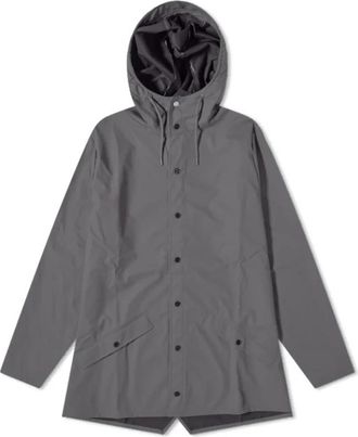 Rains Classic Jacket - Heren - Regenjassen - Grijs - S - Polyester - Jassen