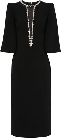 Jenny Packham Grace dress - women - Viscose Crepe - 8 - Black