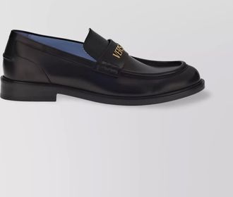 Versace loafers leather rounded toe