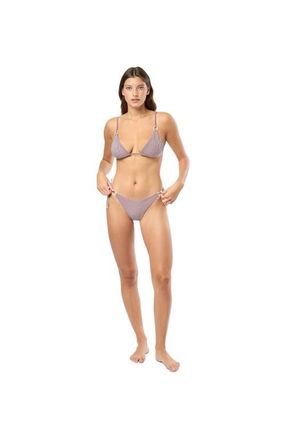 Onia Kate Bikini Bottom in Pomegranate/wht at Nordstrom, Size X-Small