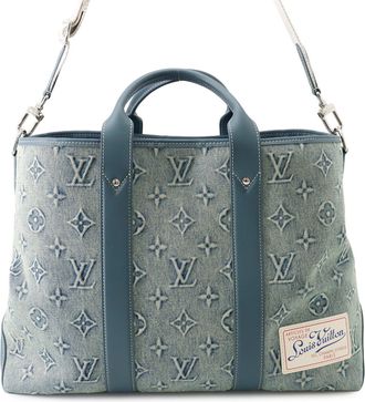Louis Vuitton Blue Monogram Monogram Handbag Tote Bag (Pre-Owned)