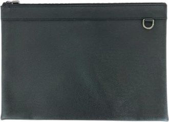 Louis Vuitton Pre-owned Clutches, male, Black, Size: ONE SIZE Pre-owned Pochette Apollo Taiga Clutch Bag