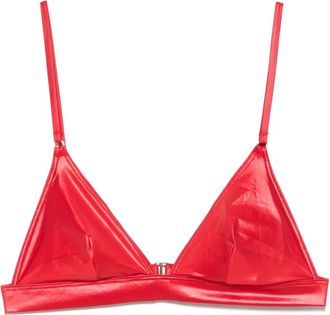 Maison Close Bikini a triangolo Splash - Rosso