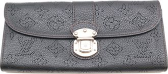 Louis Vuitton Noir Mahina Leather Long Wallet (Bi-Fold) (Pre-Owned)