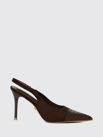 Twentyfourhaitch Heeled Sandal Woman color Brown