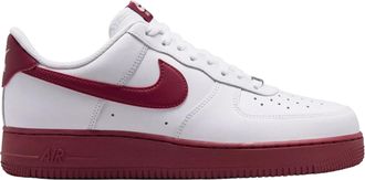 Nike Mens Air Force 1 Low 07 White Team Red