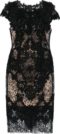 Gemy Maalouf Abito corto a fiori - Nero