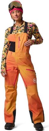 Backcountry Cottonwoods Lt Xpore 3L Bibs - Womens in Boundary Orange Ombre/black at Nordstrom, Size X-Small