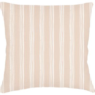 Anaya with Love Ocean Drift Beige Stripe Linen Euro Pillow 26x26 with Down Insert at Nordstrom
