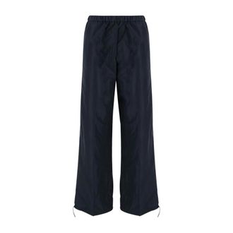 Aspesi Wide Trousers, female, Blue, M, Wide Trousers