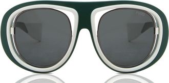 Pucci EP0059 96A Womens Sunglasses White Size 50