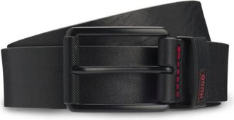 HUGO BOSS Pin-buckle belt in buffalo leather