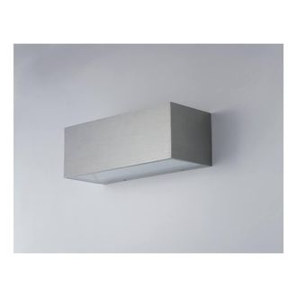 Netlighting TWIN LED 2 Light Up Down Light Nickel IP54 3000lm 4000K 30x10.8x12cm in Grey | Size: 30x10.8x12 cm