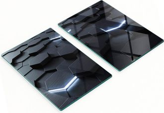 OEM Tablas Decorativas De Vidrio Para Servir Aperitivos, Dise&ntilde;o Abstracto, 2x40x52 Cm