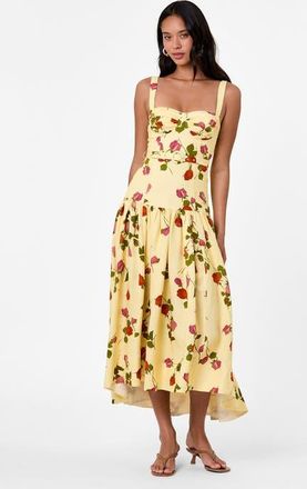 Nicholas Drenica Dress in Fallen Roses at Nordstrom, Size 6