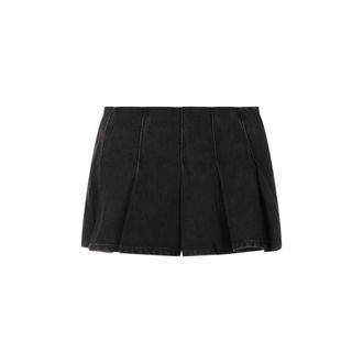 Diesel Denim Shorts, female, Black, Size: W25 Pantaloncini 02