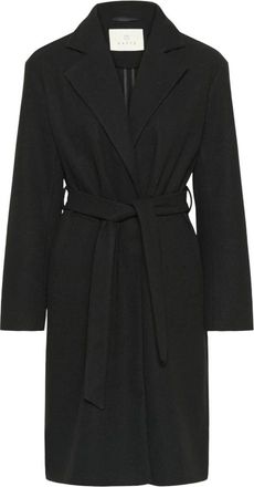 Kaffe Belted Coats - Dames - Jas met riem - Zwart - L - Jassen