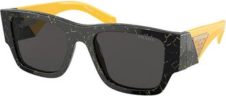 Prada PR 10ZSF Asian Fit 19D5S0 Mens Sunglasses Black Size 55