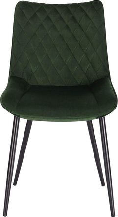 Woltu Woltu Set Di 6 Sedie Da Pranzo, Seduta In Velluto, Sedie Da Cucina, Gambe In Metallo, Verde Scuro