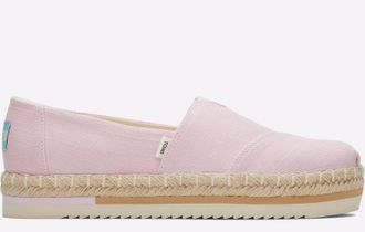 Toms Toms Alpargata Platform Rope Shoes Womens - Pink Canvas (archived) - Size UK 5