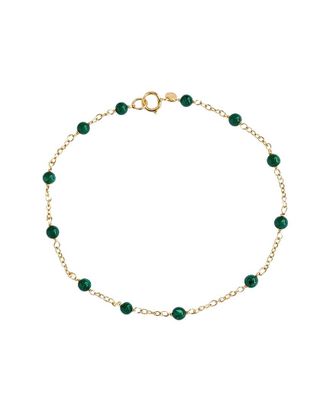Jewelmak 14K Malachite Bracelet
