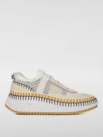 Chloé Sneakers Nama Chloé in mesh riciclato e camoscio