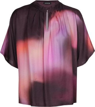 Caroline Biss Caroline Biss - Shiny Top - Dames - Blouses & Shirts - Veelkleurig - Maat: XL