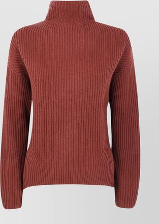Kujten turtleneck sweater with back slit design