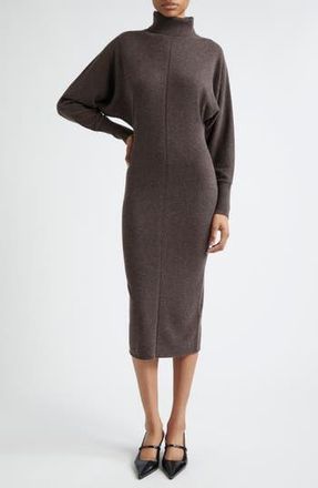 Reiss Winslet Long Sleeve Sweater Dress in Chocolate at Nordstrom Rack, Size X-Small