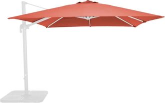 Oviala Tela para sombrilla de brazo lateral de 3x3 m color terracota