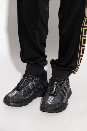 Versace Trigreca Sports Shoes, Mens, Black
