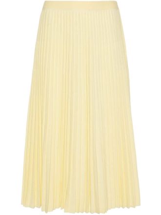 Fabiana Filippi A-line pleated skirt - Yellow