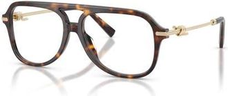 Tiffany & Co. 56mm Pilot optical glasses in Tortoise at Nordstrom