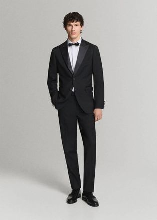 Mango Pantaloni completo smoking slim-fit nero - Uomo - 44 - MANGO MAN