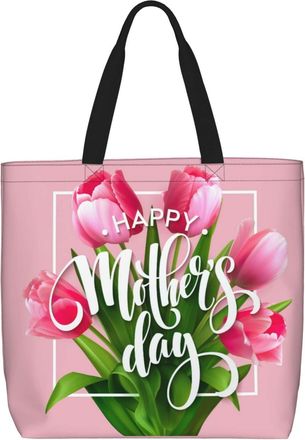 Generic Women Handbag Happy MotherS Day Womens Tote Bag Retro Folding Shoulder Bags, For Work, Graduation, Birthday, School, Daily