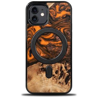 OEM Funda Bewood Unique Para Iphone 12/12 Pro - Naranja Con Magsafe