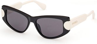 Max & Co. MO0107 01A Womens Sunglasses Black Size 53