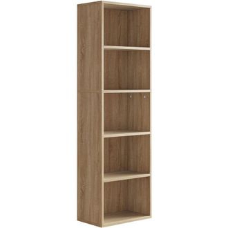 Vicco Librer&iacute;a Bob, Sonoma, 40 X 132 Cm Con 5 Compartimentos, Vicco