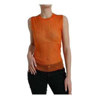 Dolce & Gabbana Mujer, Camisetas, Naranja, Talla: M